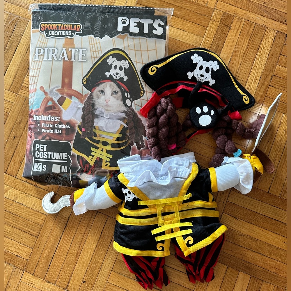 Pirate Pet halloween costume SMALL SIZE dog / cat